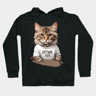 "Cattitude on Fleek." Hoodie